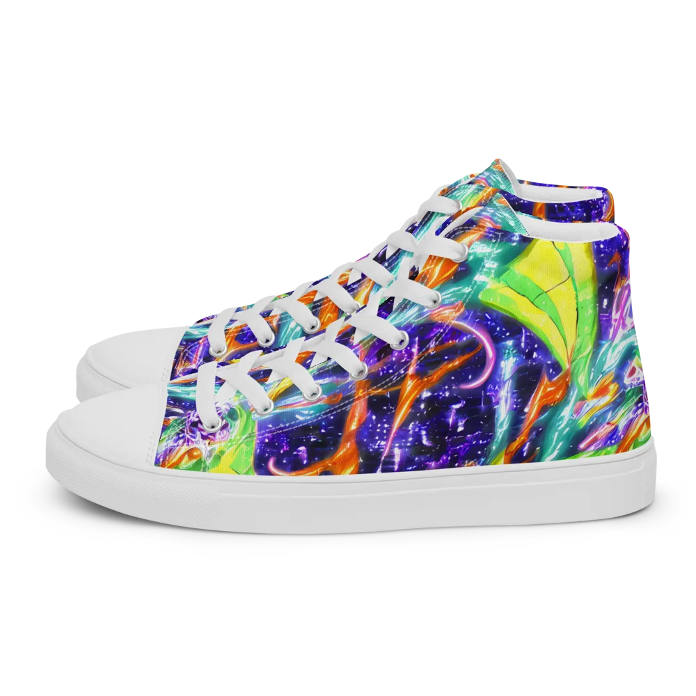 Prism Canopy on Women's High Top Canvas Shoes — Left
