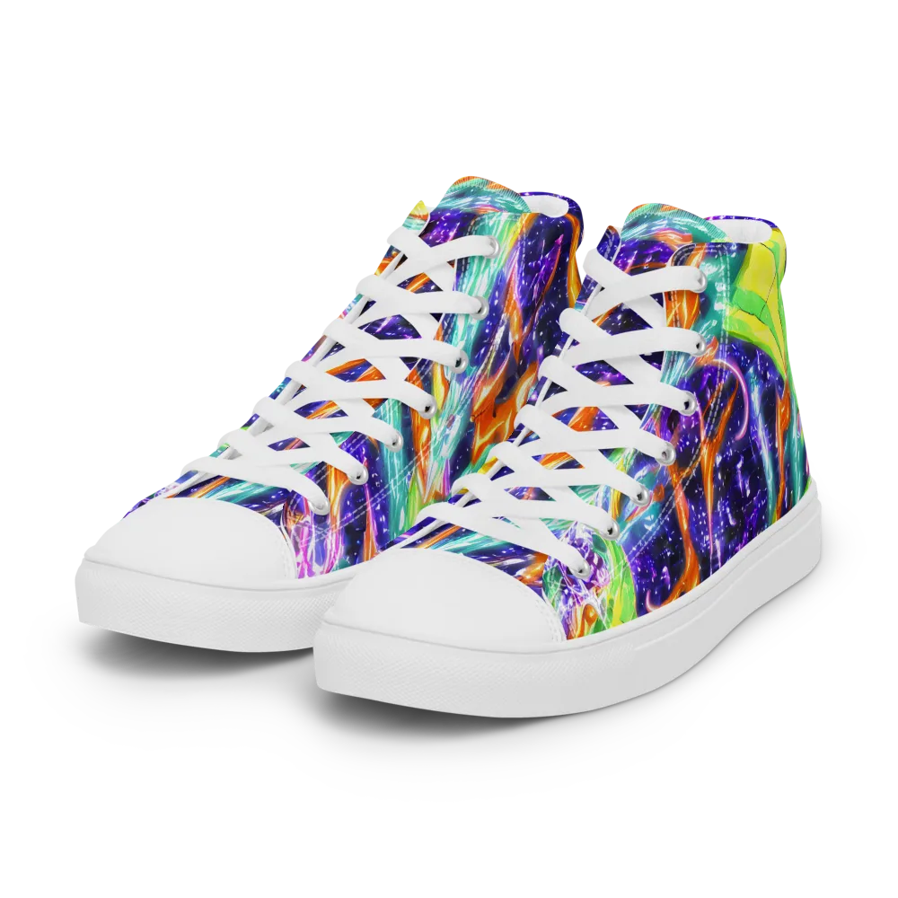 Prism Canopy on Women's High Top Canvas Shoes — Left Front