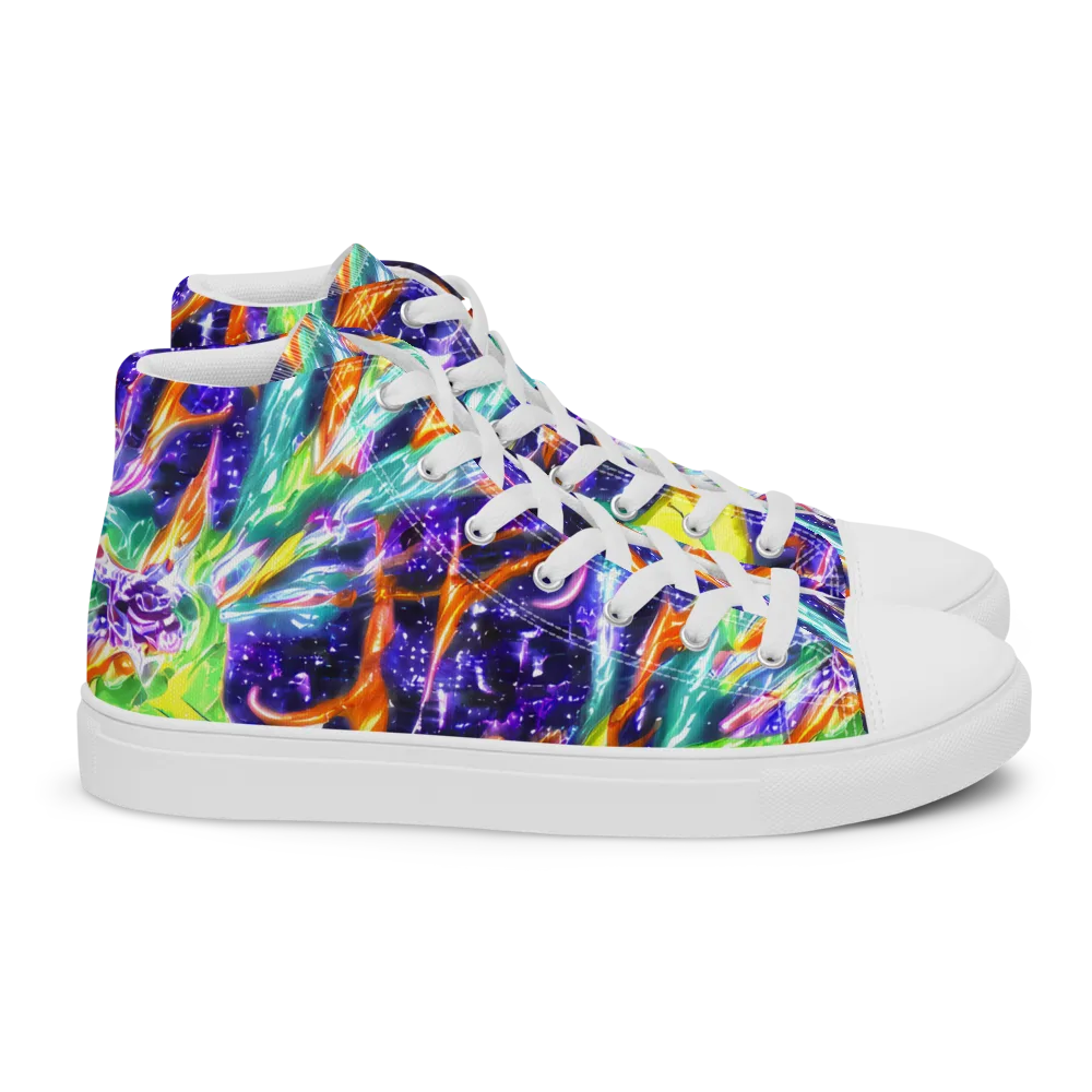 Prism Canopy on Women's High Top Canvas Shoes — Right