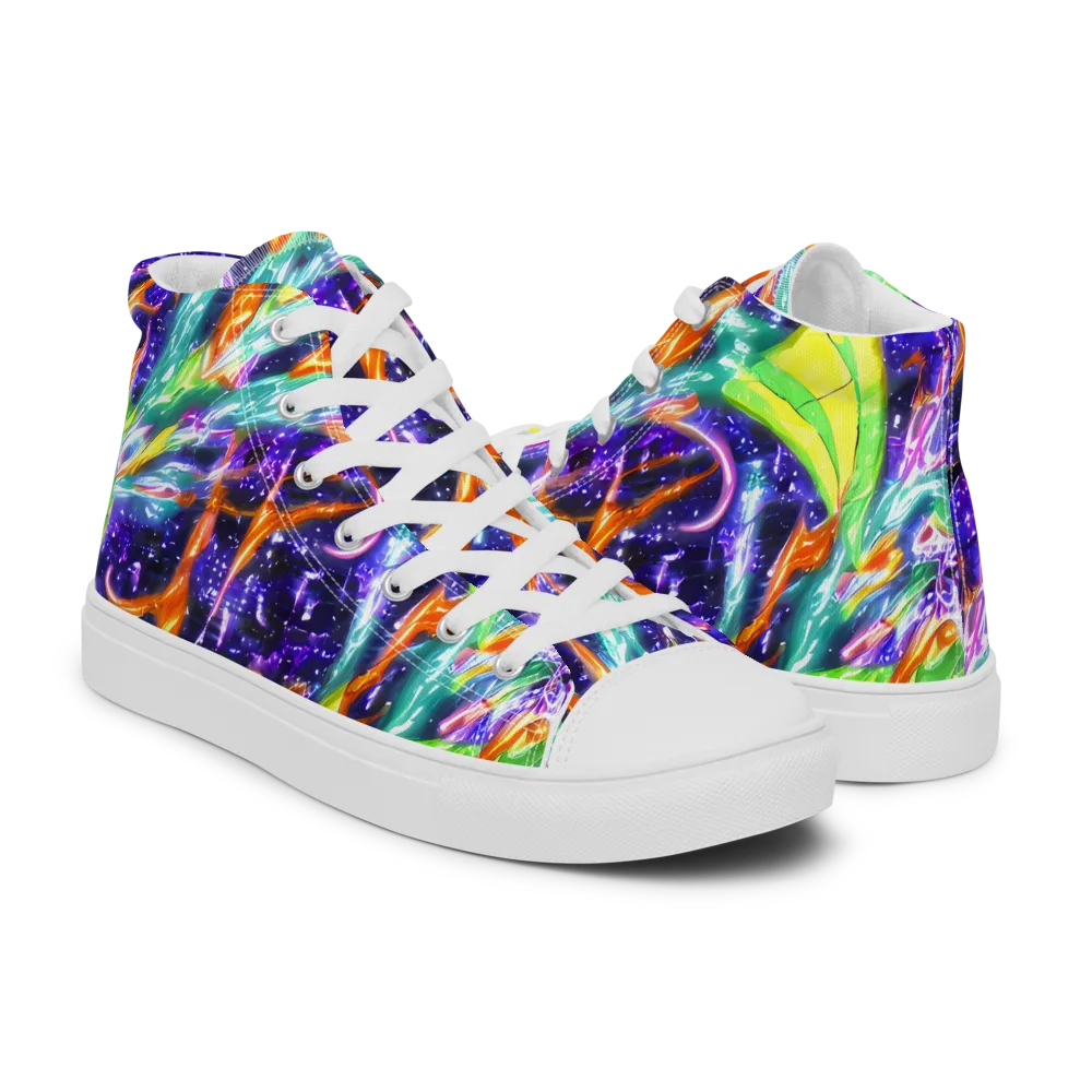 Prism Canopy on Women's High Top Canvas Shoes — Right