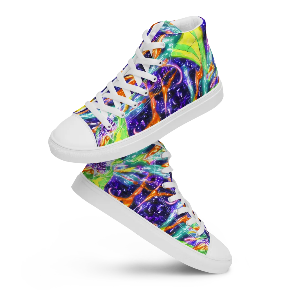 Prism Canopy on Women's High Top Canvas Shoes — Front