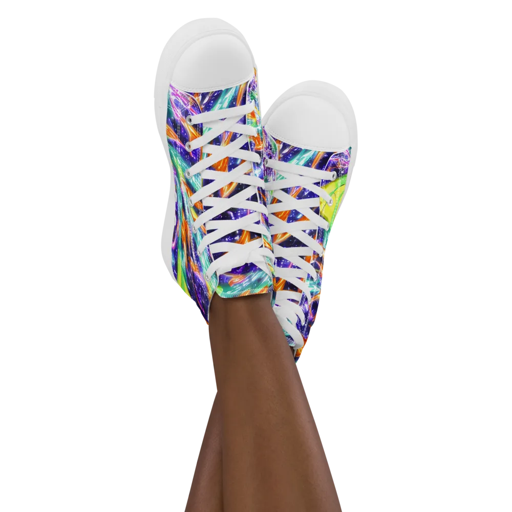 Prism Canopy on Women's High Top Canvas Shoes — Front