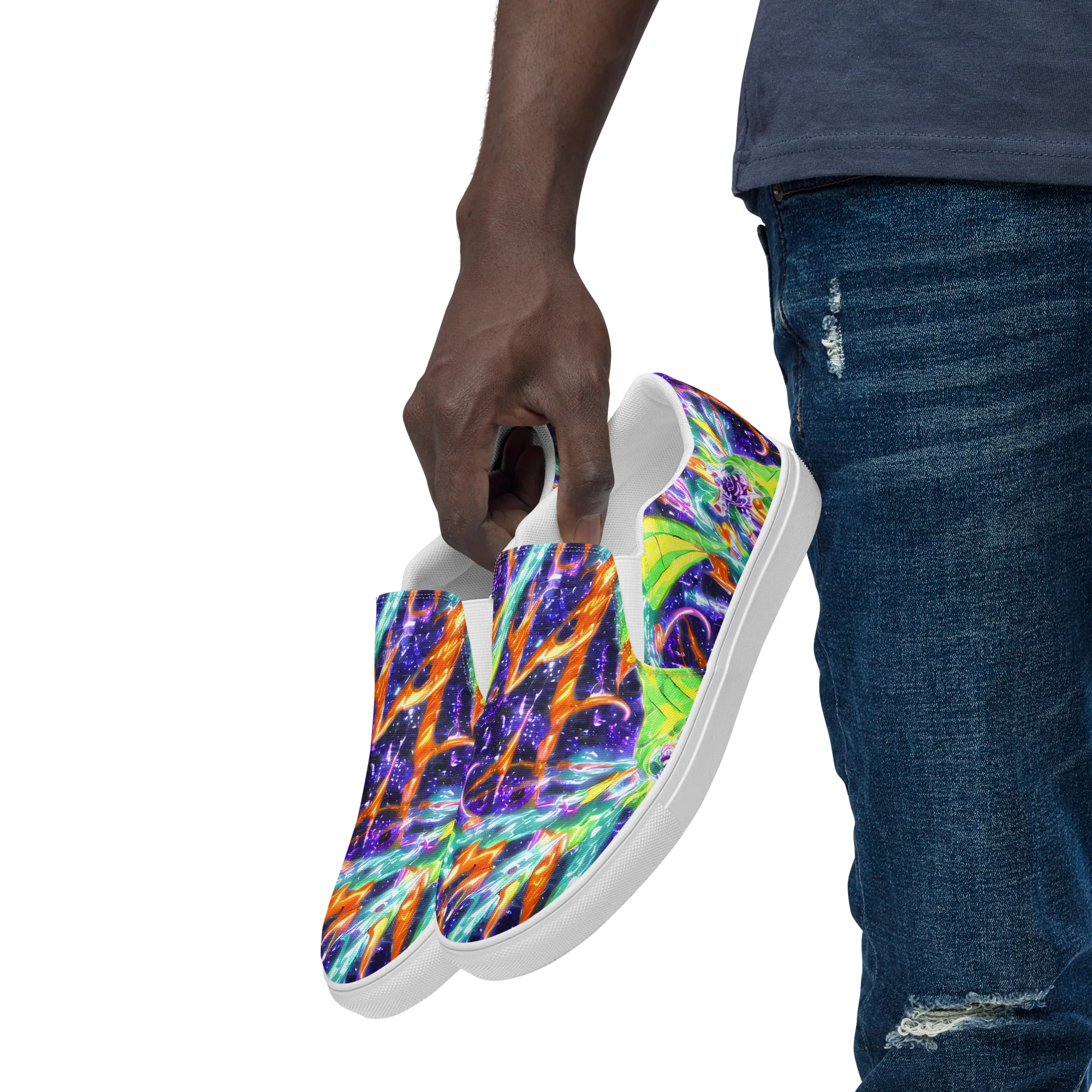 Prism Canopy on Men's Slip-On Canvas Shoes — Left Front