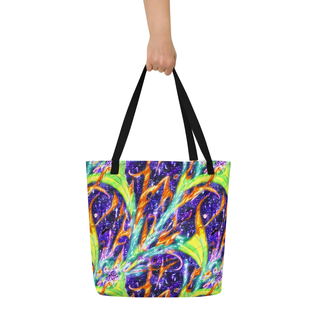 Prism Canopy on Large Tote Bag W/ Pocket — Front