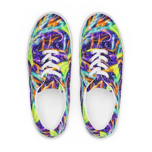 Prism Canopy on a Men's Lace-Up Canvas Shoes