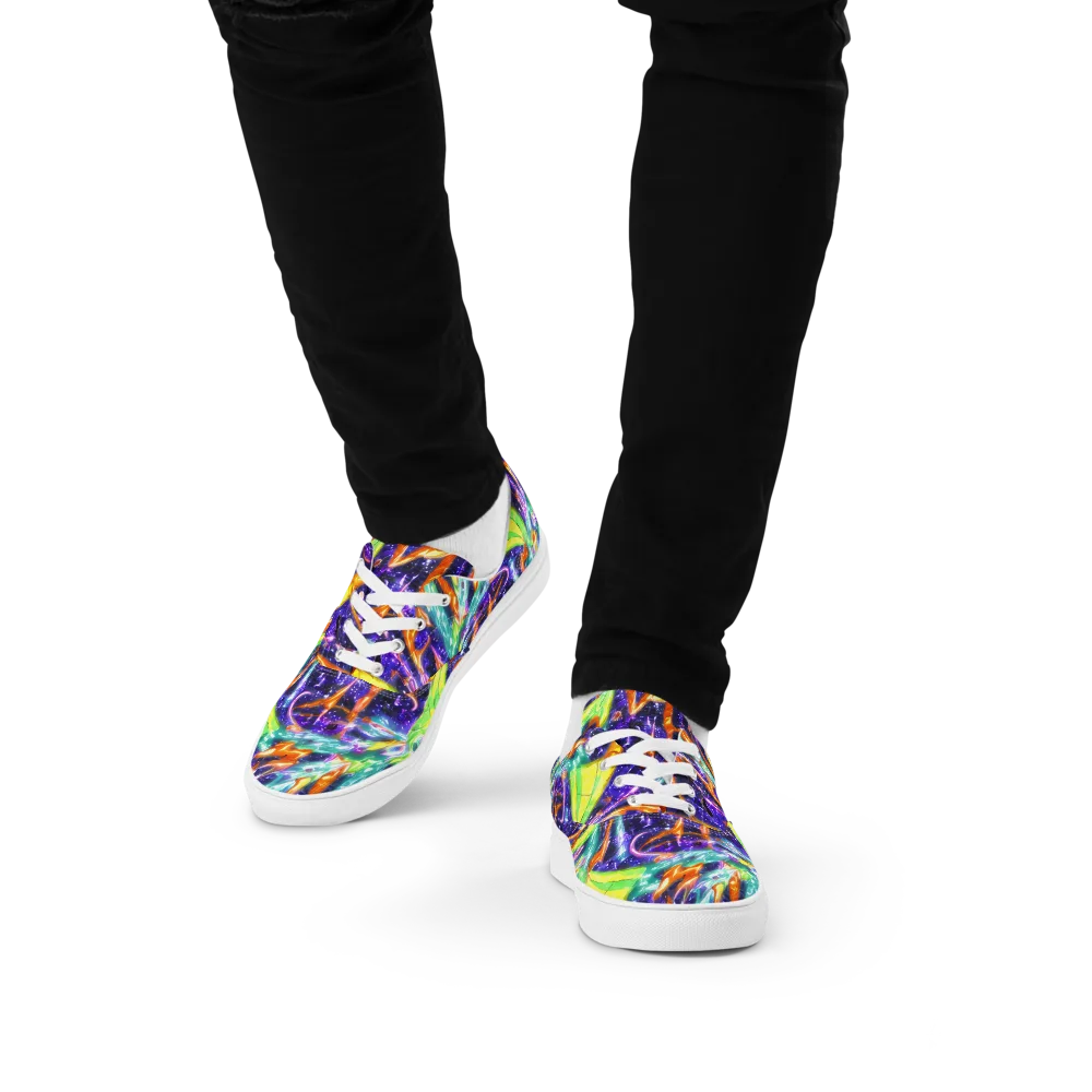 Prism Canopy on Men's Lace-Up Canvas Shoes — Front