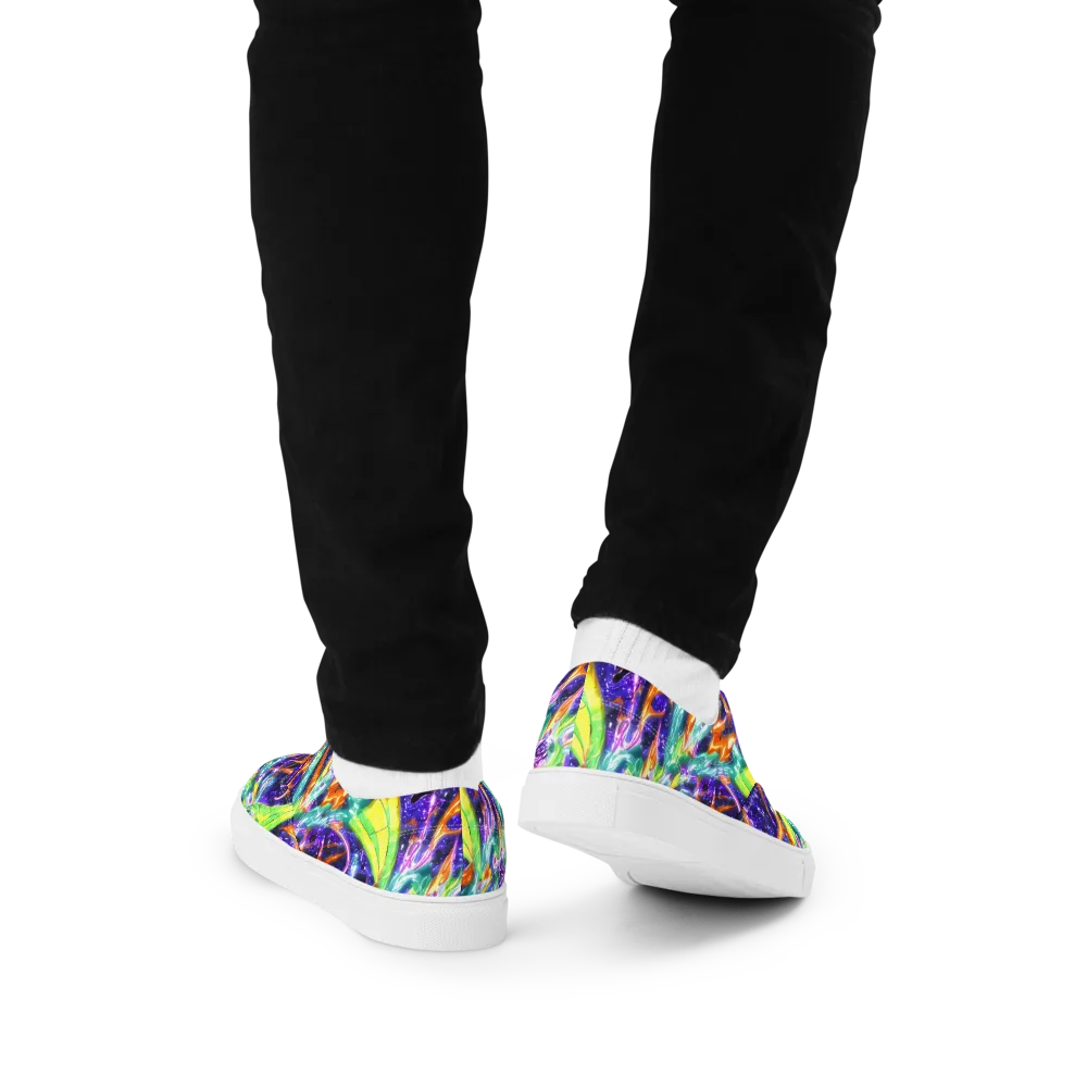 Prism Canopy on Men's Lace-Up Canvas Shoes — Back