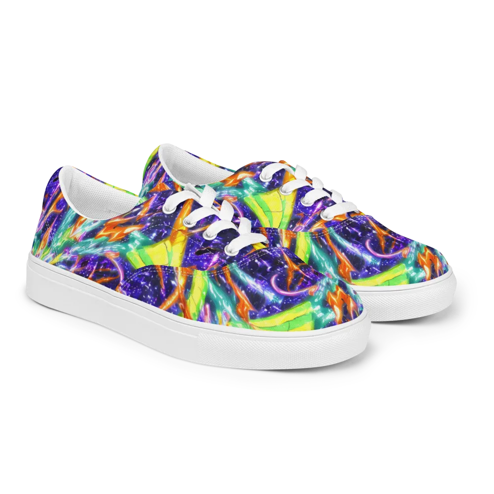 Prism Canopy on Men's Lace-Up Canvas Shoes — Right Front