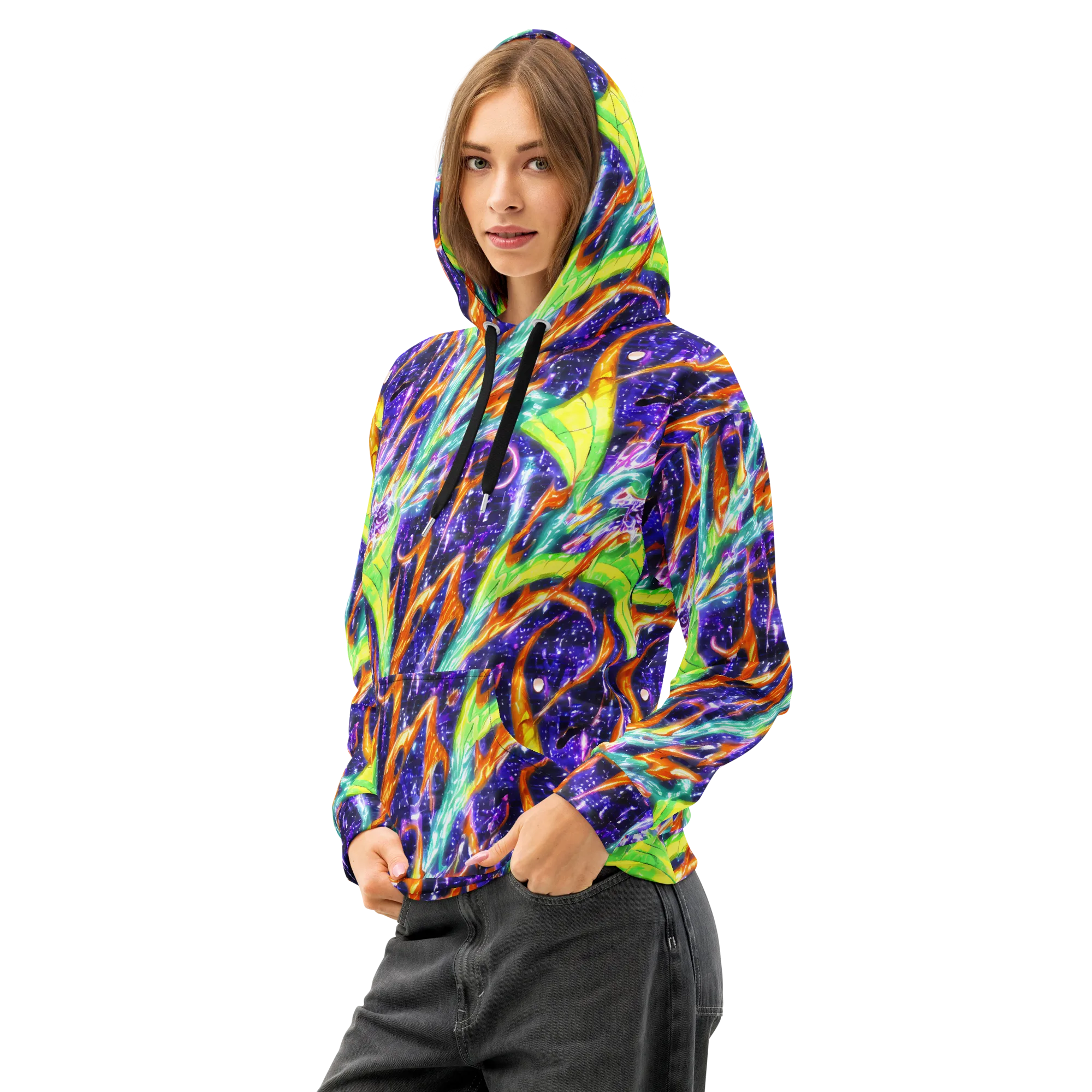 Prism Canopy on Cotton Hoodie — Left Front