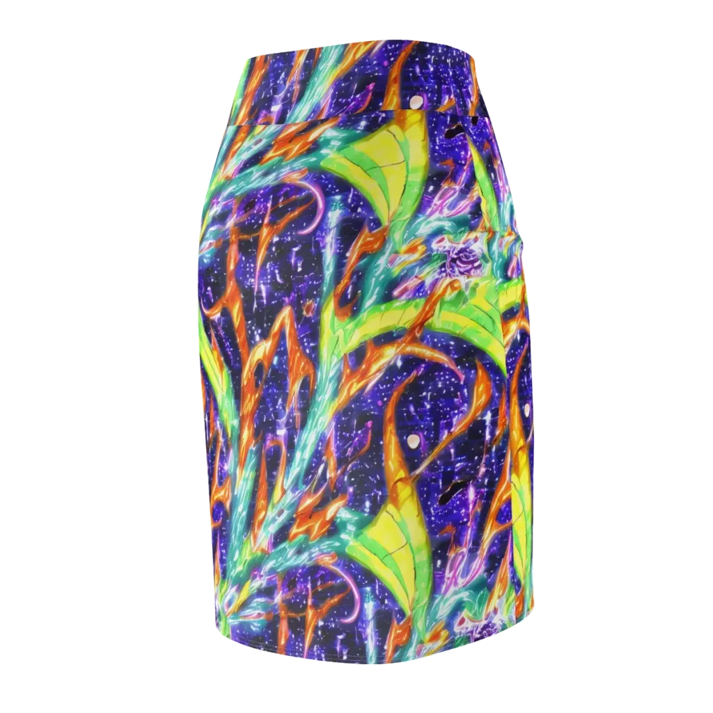 Prism Canopy on Pencil Skirt — Back Side