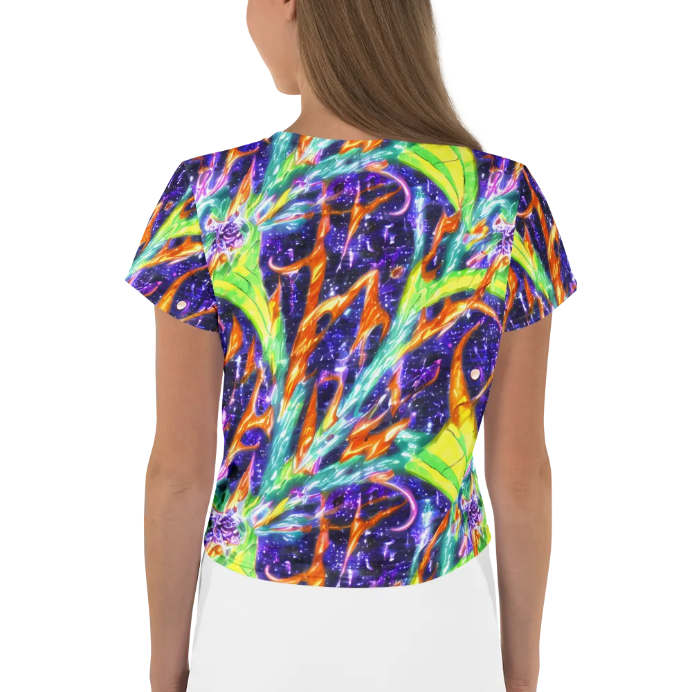 Prism Canopy on Crop Tee — Back