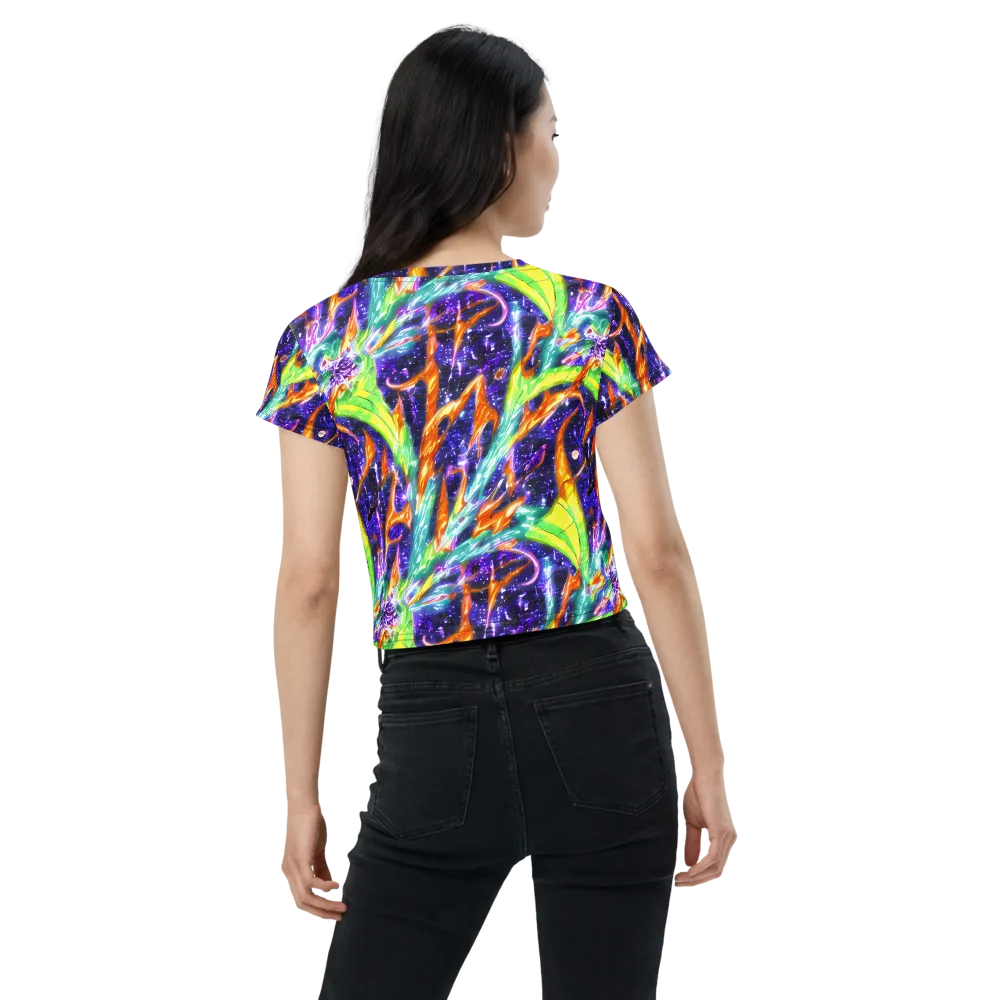 Prism Canopy on Crop Tee — Back