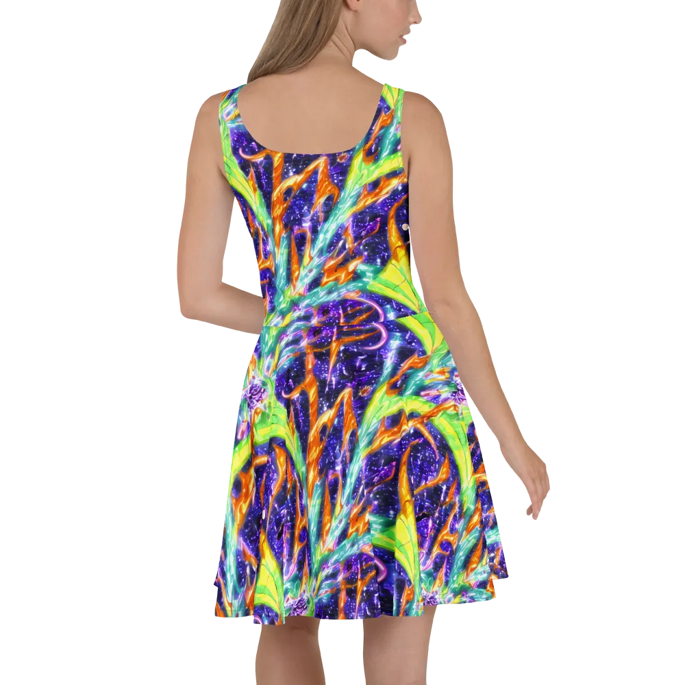 Prism Canopy on Skater Dress — Back