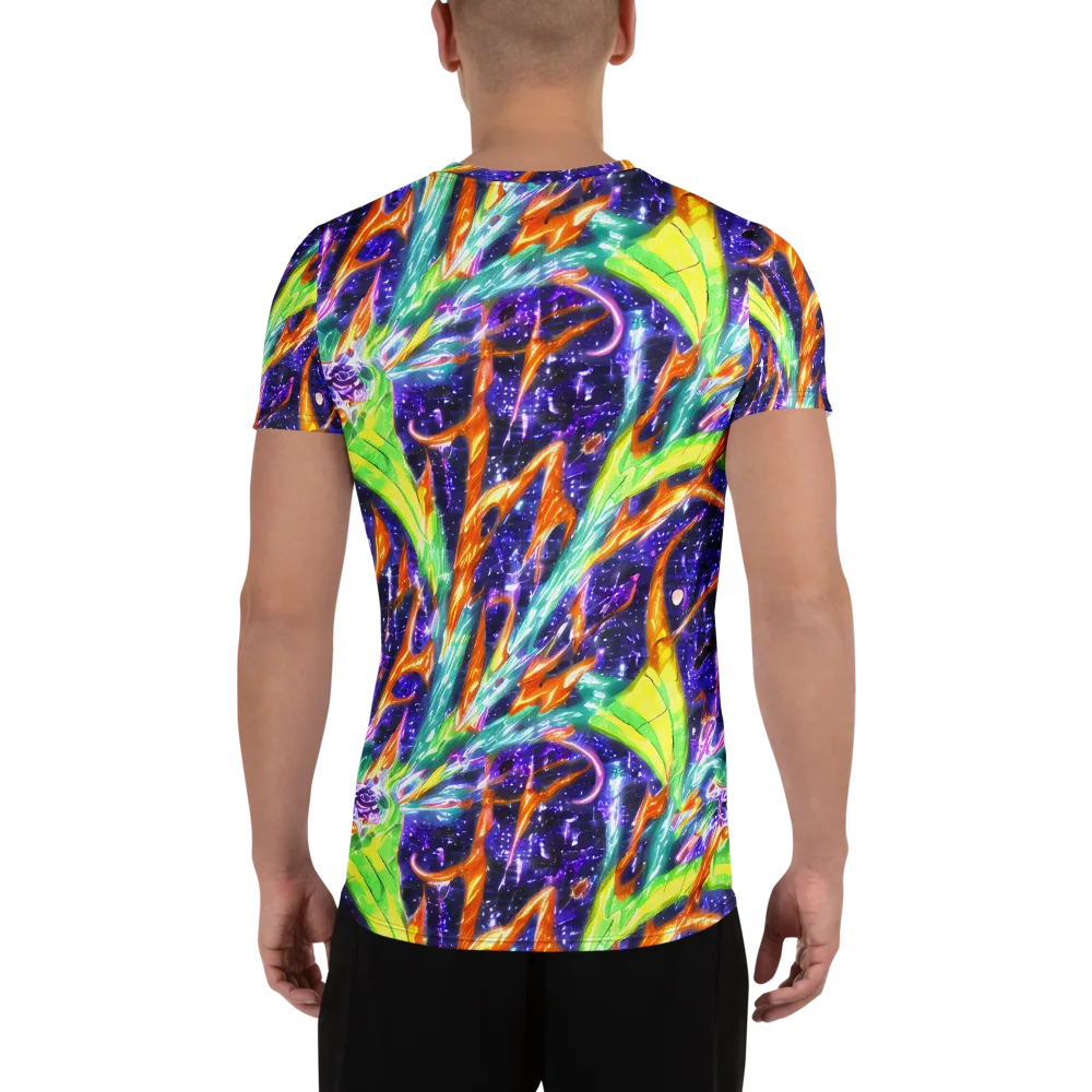 Prism Canopy on Men's Athletic T-Shirt — Back