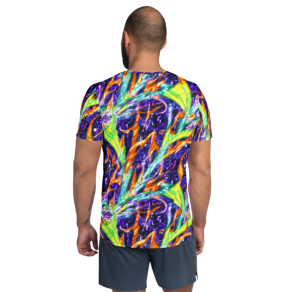 Prism Canopy on Men's Athletic T-Shirt — Back