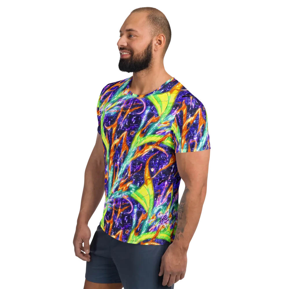 Prism Canopy on Men's Athletic T-Shirt — Left