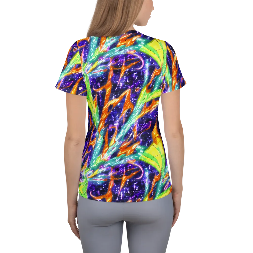 Prism Canopy on Women's Athletic T-Shirt — Back