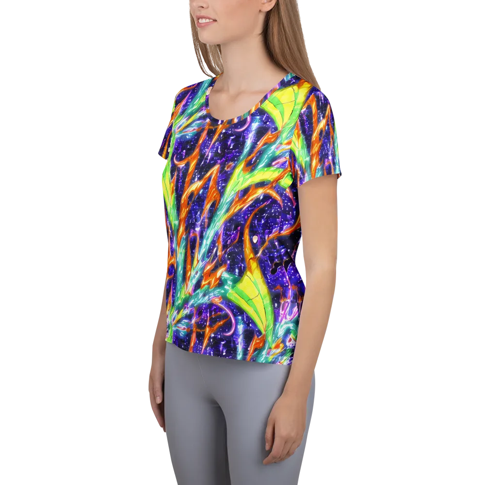 Prism Canopy on Women's Athletic T-Shirt — Left