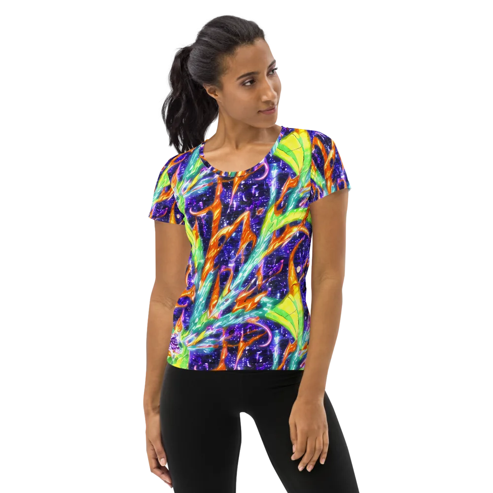 Prism Canopy on Women's Athletic T-Shirt — Front