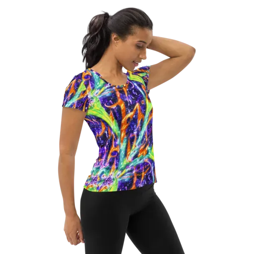 Prism Canopy on a Women's Athletic T-Shirt