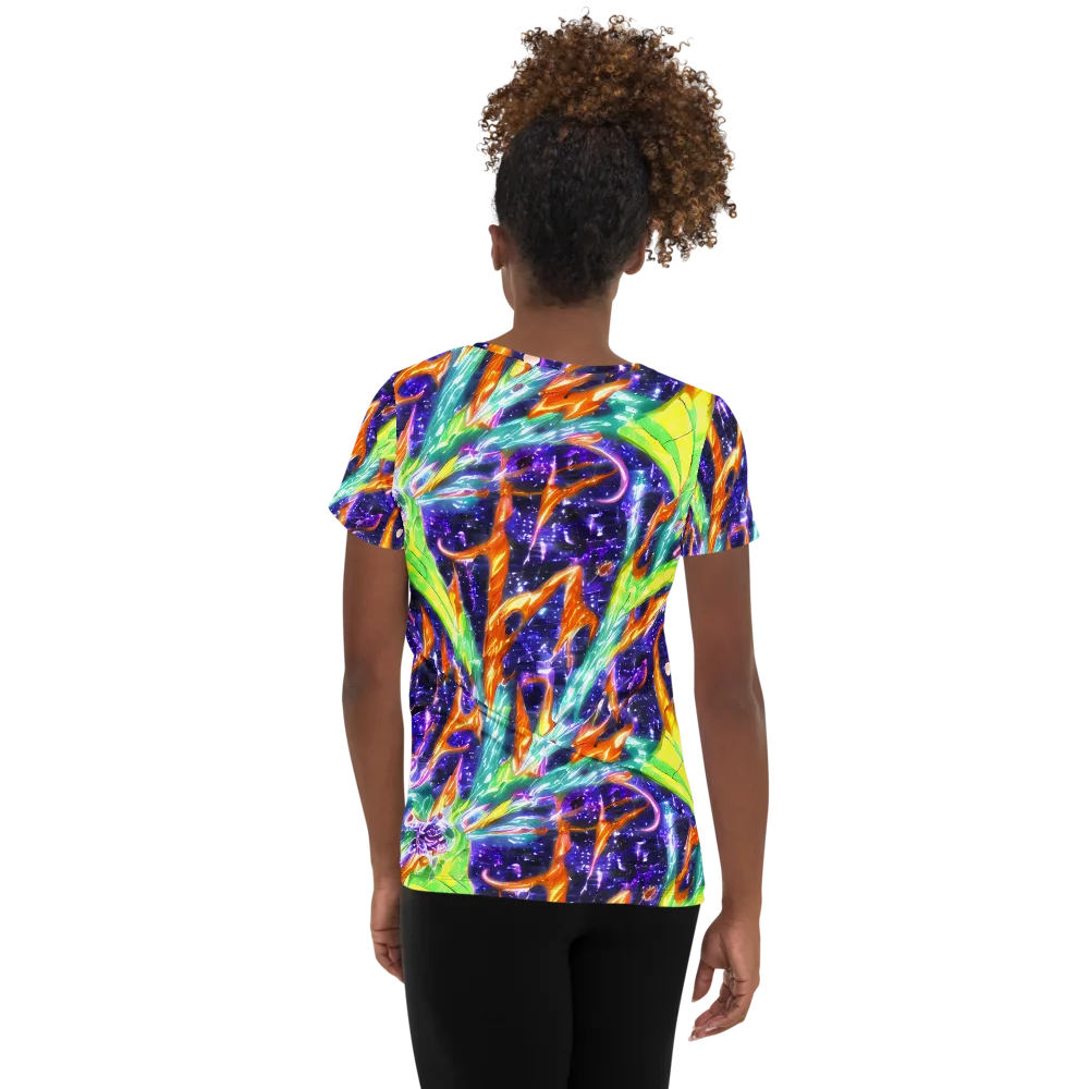 Prism Canopy on Women's Athletic T-Shirt — Back