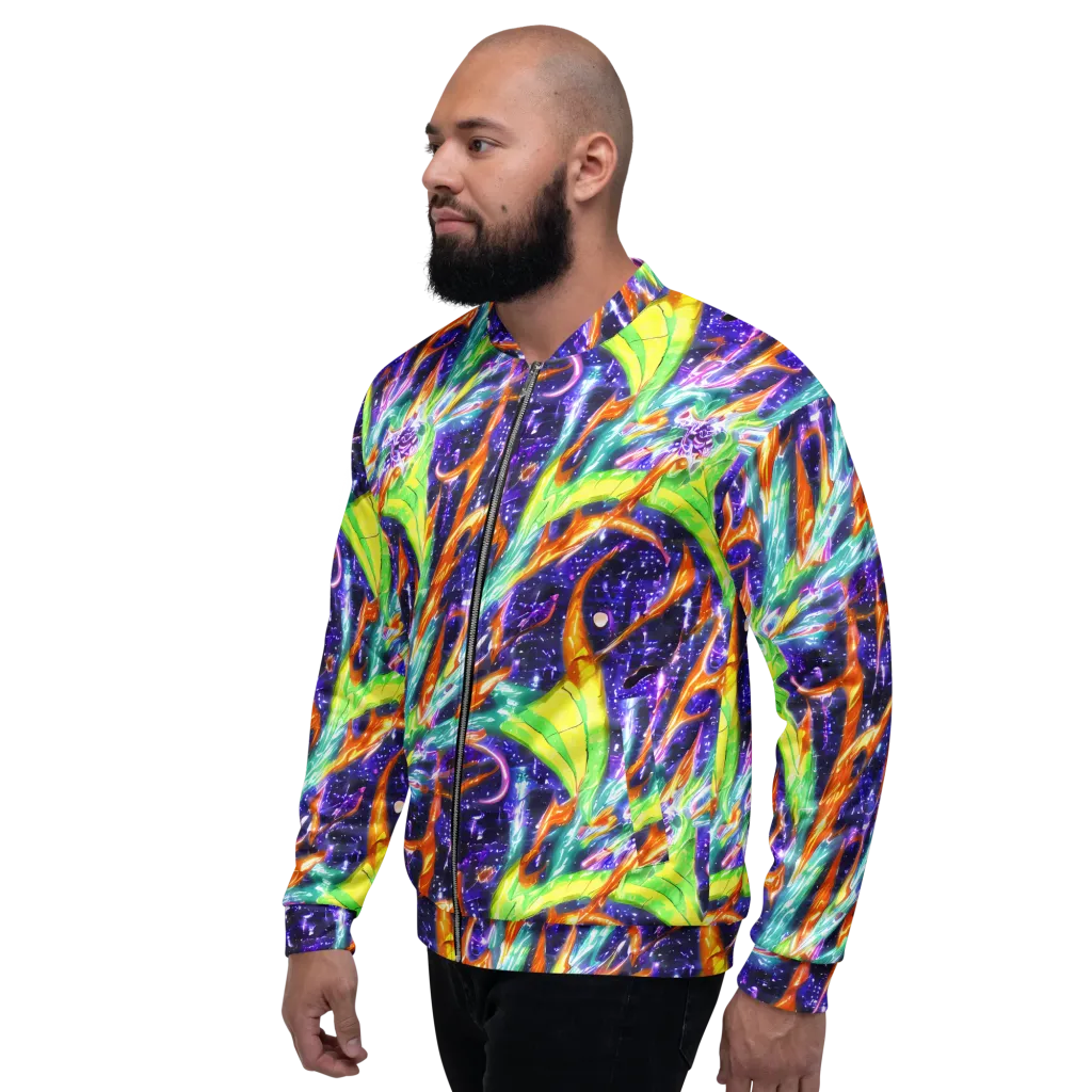 Prism Canopy on Bomber Jacket — Left