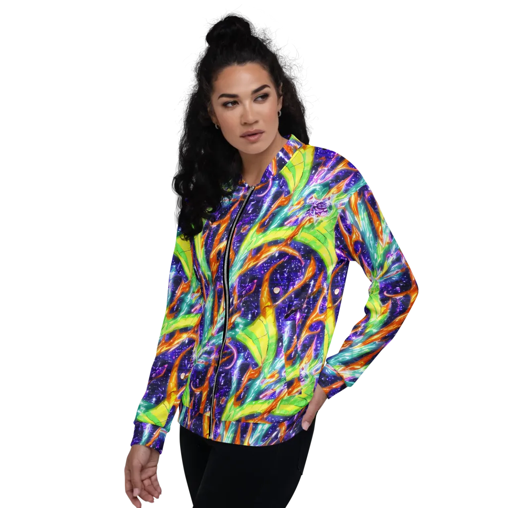 Prism Canopy on Bomber Jacket — Left