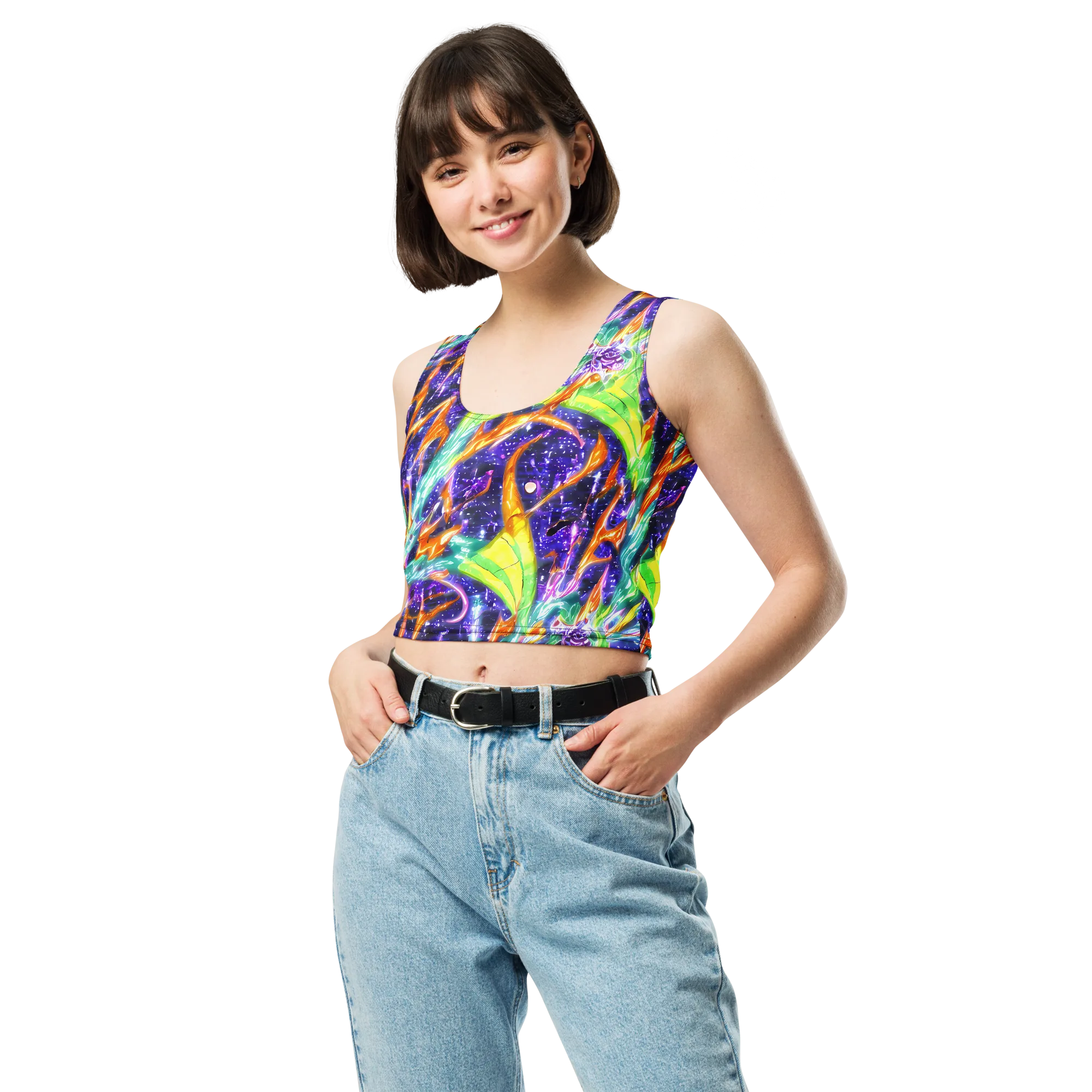 Prism Canopy on Crop Top — Front