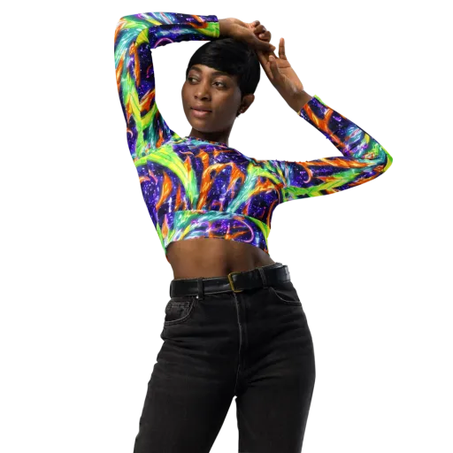 Prism Canopy on a Long Sleeve Crop Top