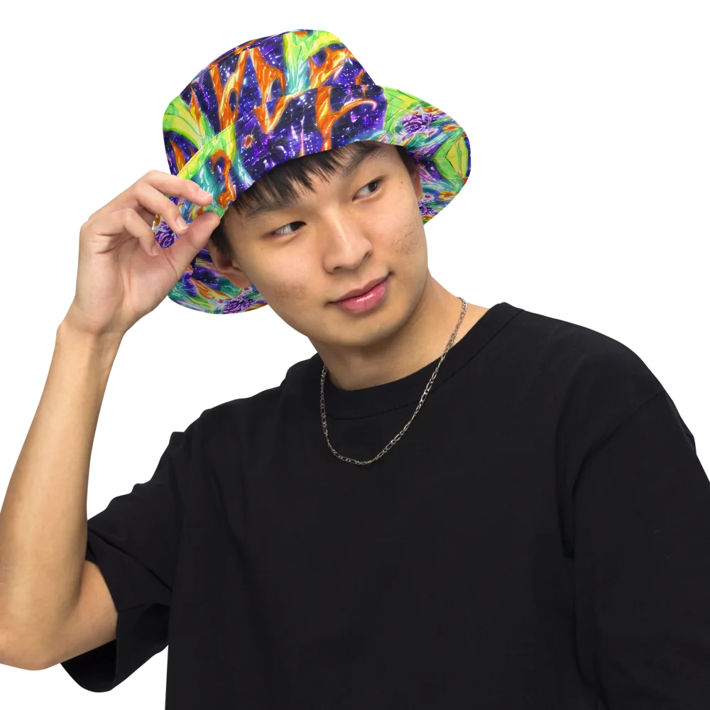 Prism Canopy on Reversible Bucket Hat — Front Inside