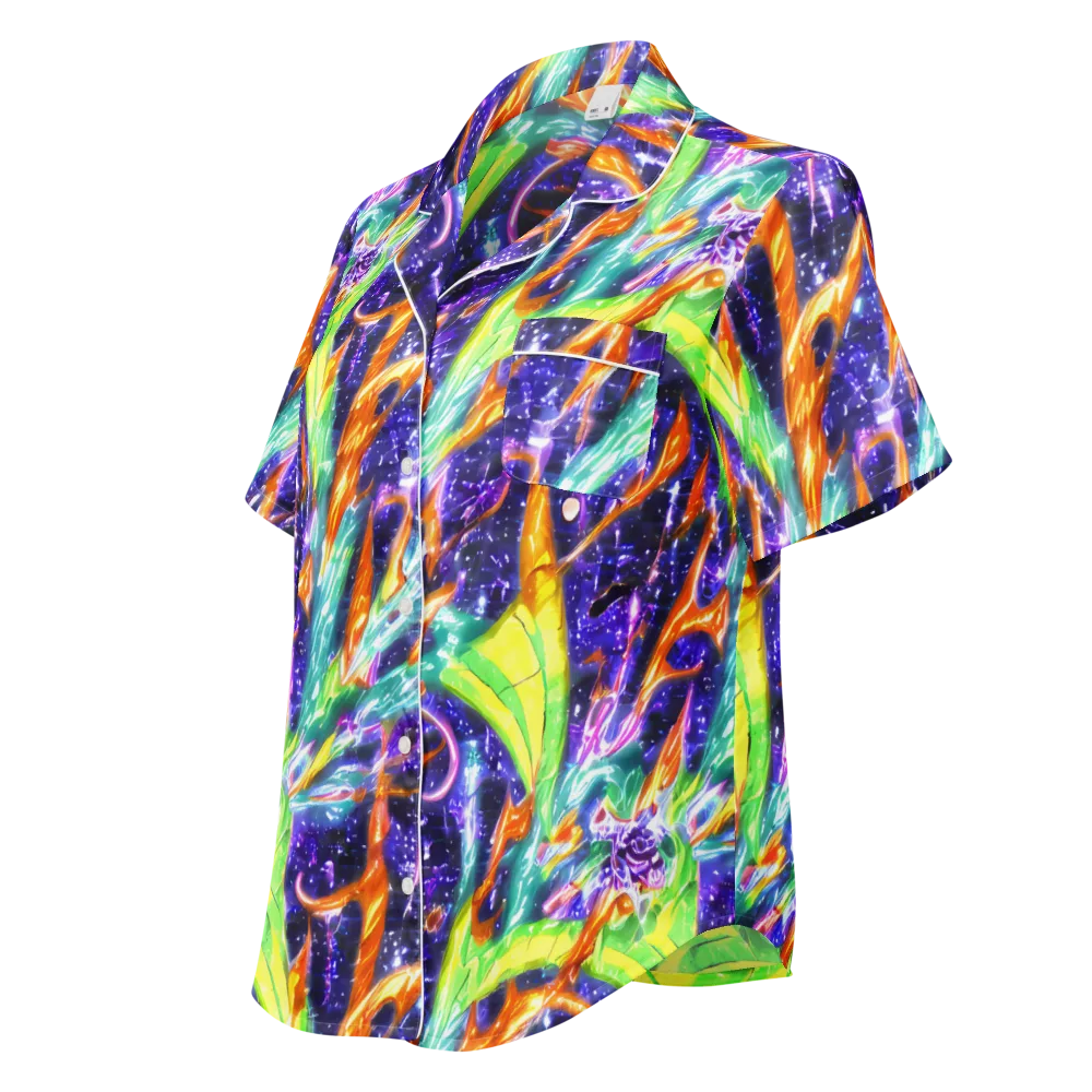 Prism Canopy on Women's Short Sleeve Pajama Top — Left Front