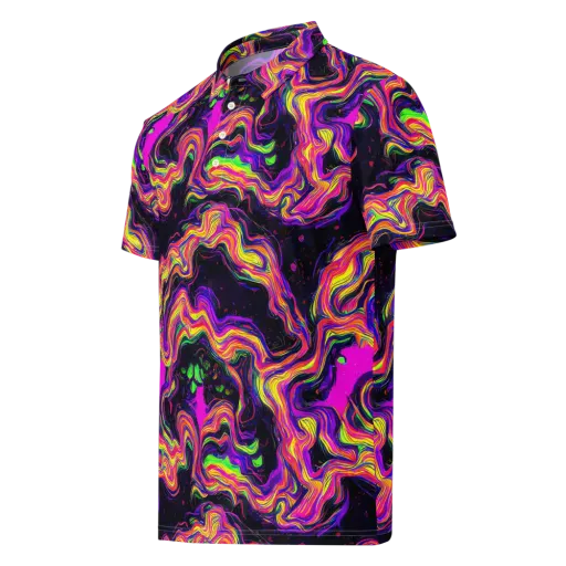 Acidwave on a Men's Slim Fit Polo Shirt