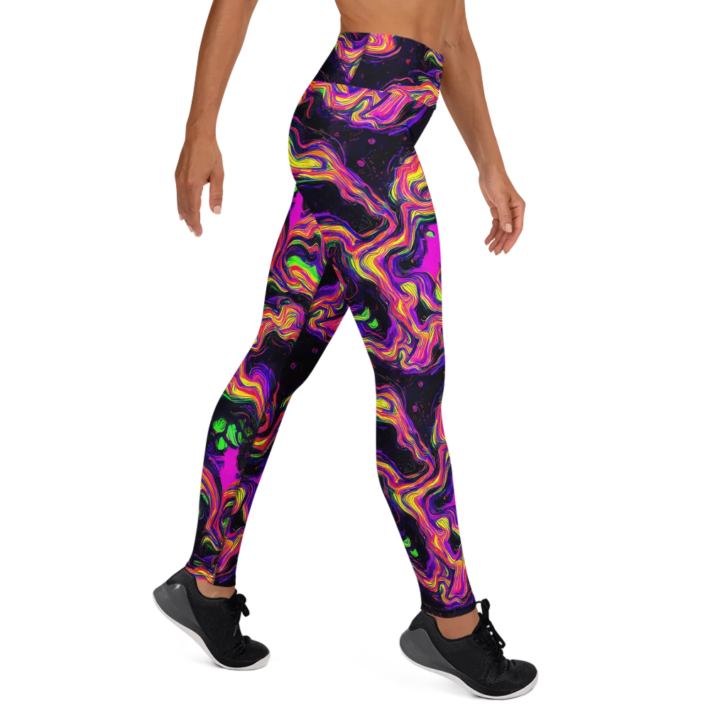 Acidwave on Yoga Leggings — Right