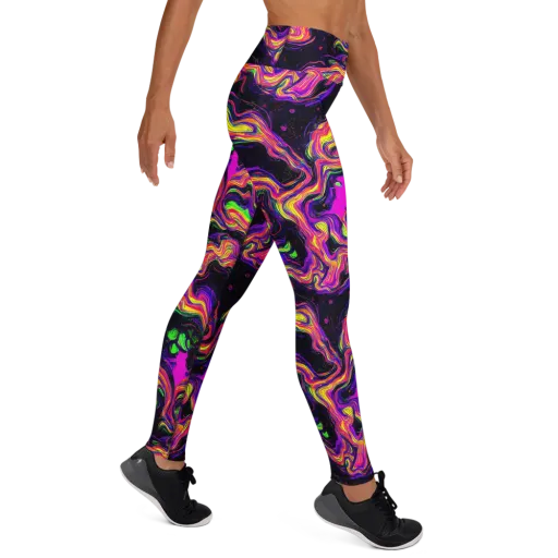 Acidwave on a Yoga Leggings