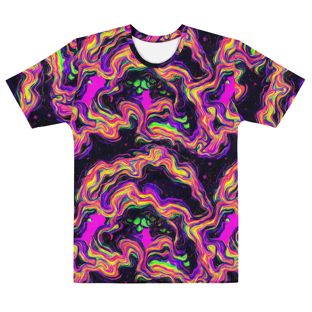Acidwave on Men's Cotton Crew Neck T-Shirt — Front
