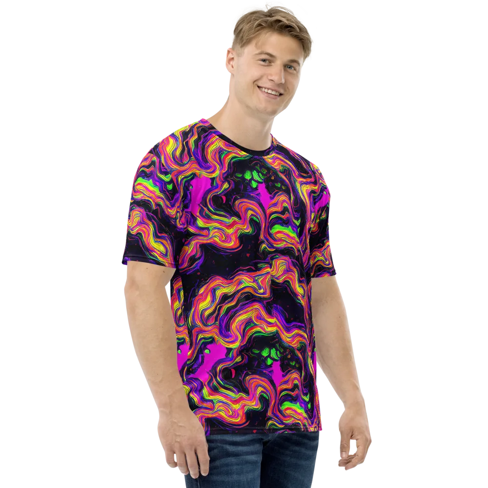 Acidwave on Men's Crew Neck T-Shirt — Right