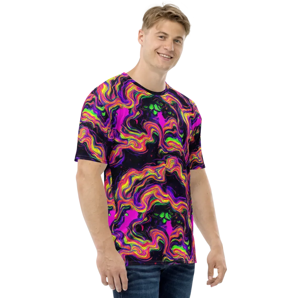 Acidwave on Men's Crew Neck T-Shirt — Right
