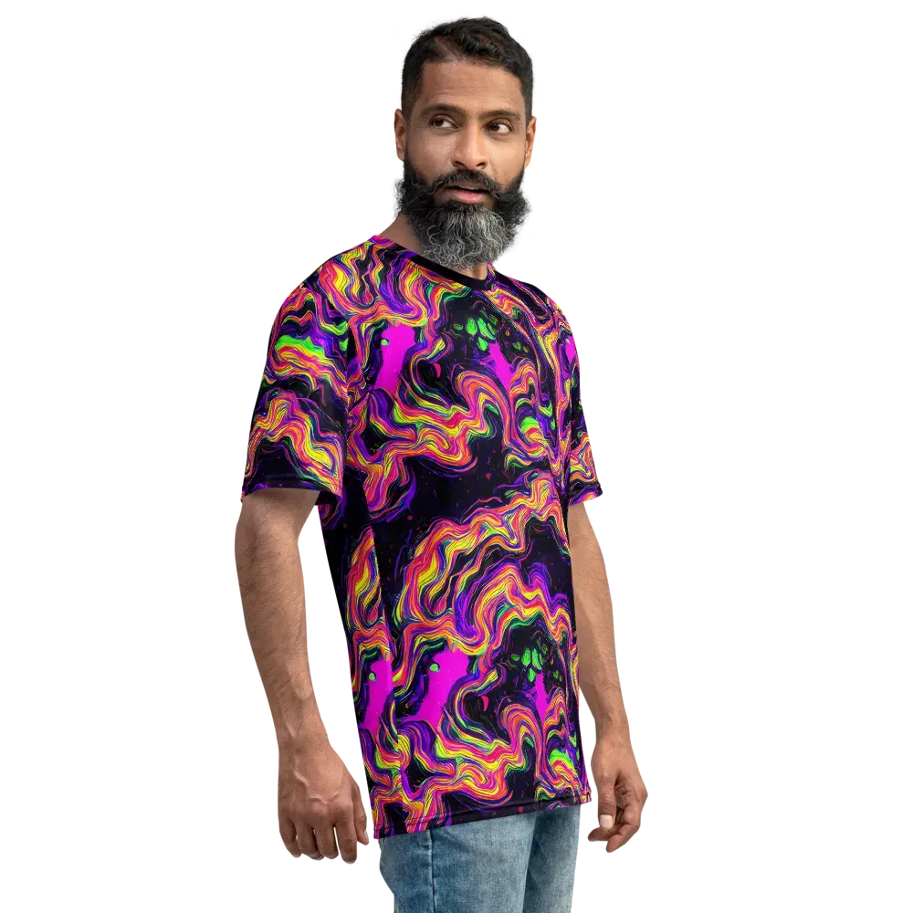 Acidwave on Men's Crew Neck T-Shirt — Right