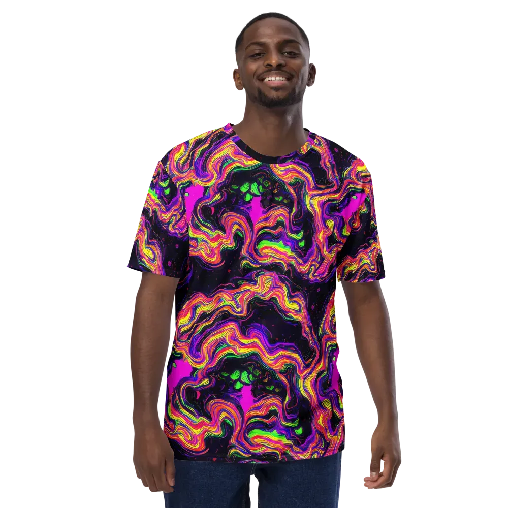 Acidwave on Men's Crew Neck T-Shirt — Front