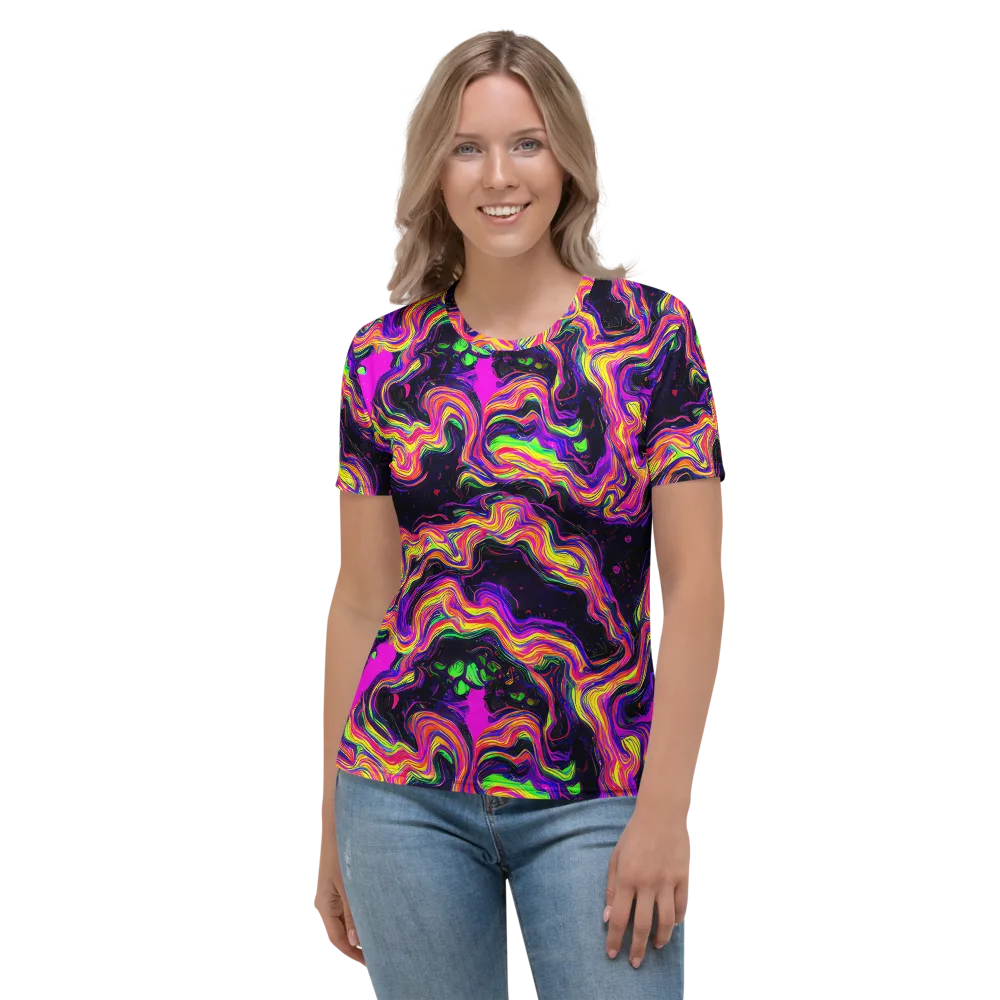 Acidwave on Women's Crew Neck T-Shirt — Front