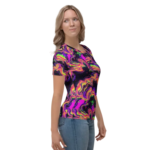Acidwave on a Women's Crew Neck T-Shirt