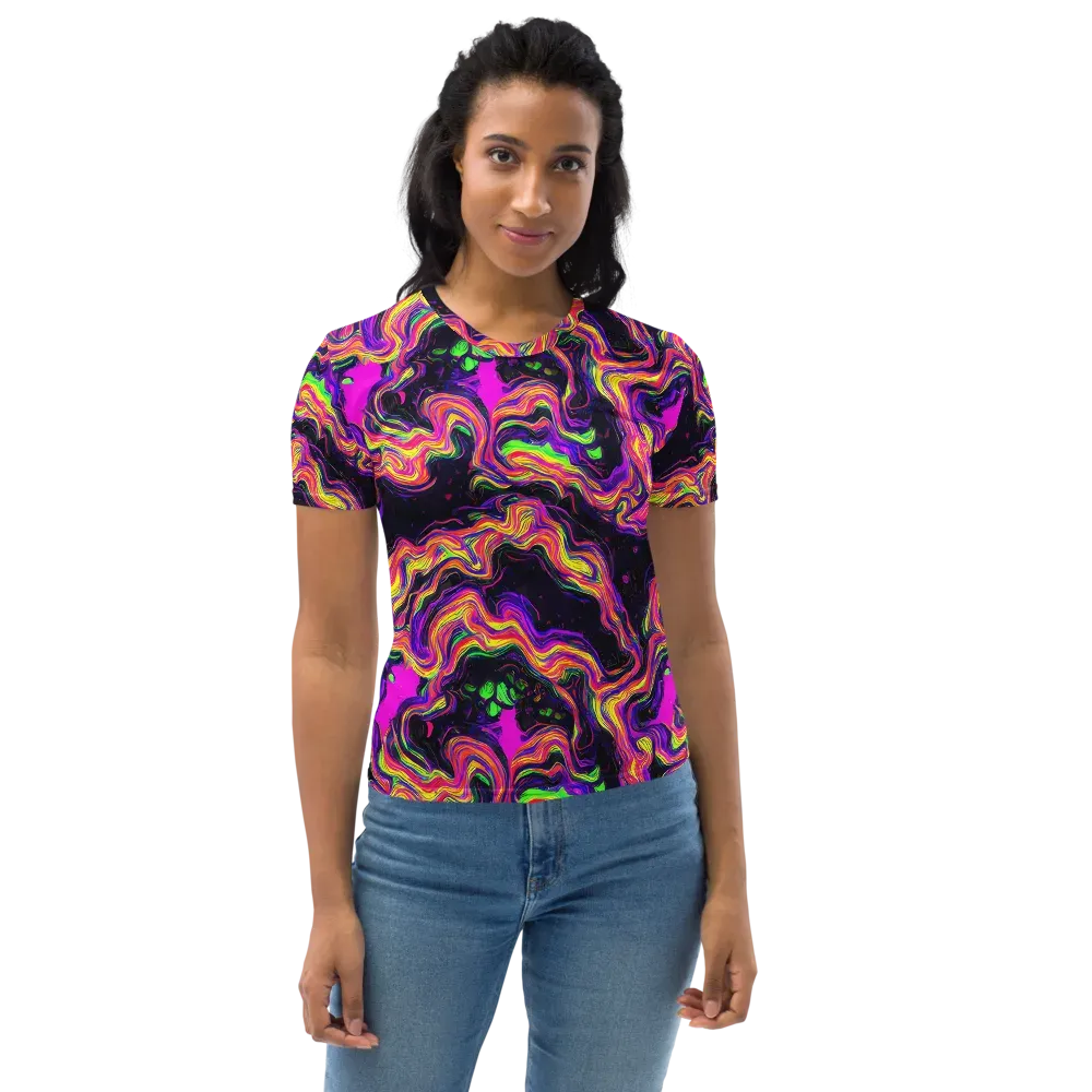 Acidwave on Women's Crew Neck T-Shirt — Front