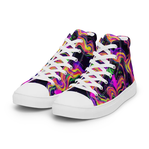Acidwave on a Women's High Top Canvas Shoes