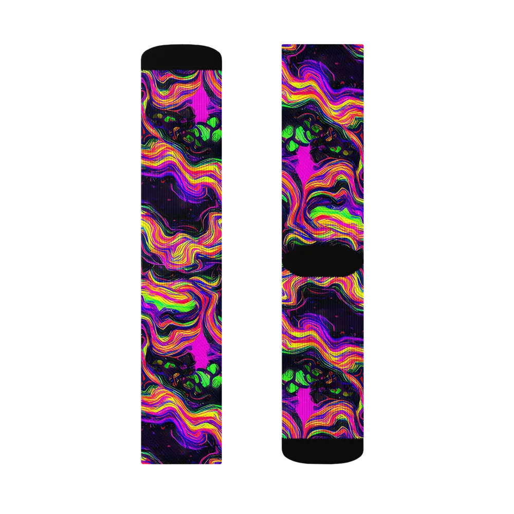 Acidwave on Socks — Left Sock