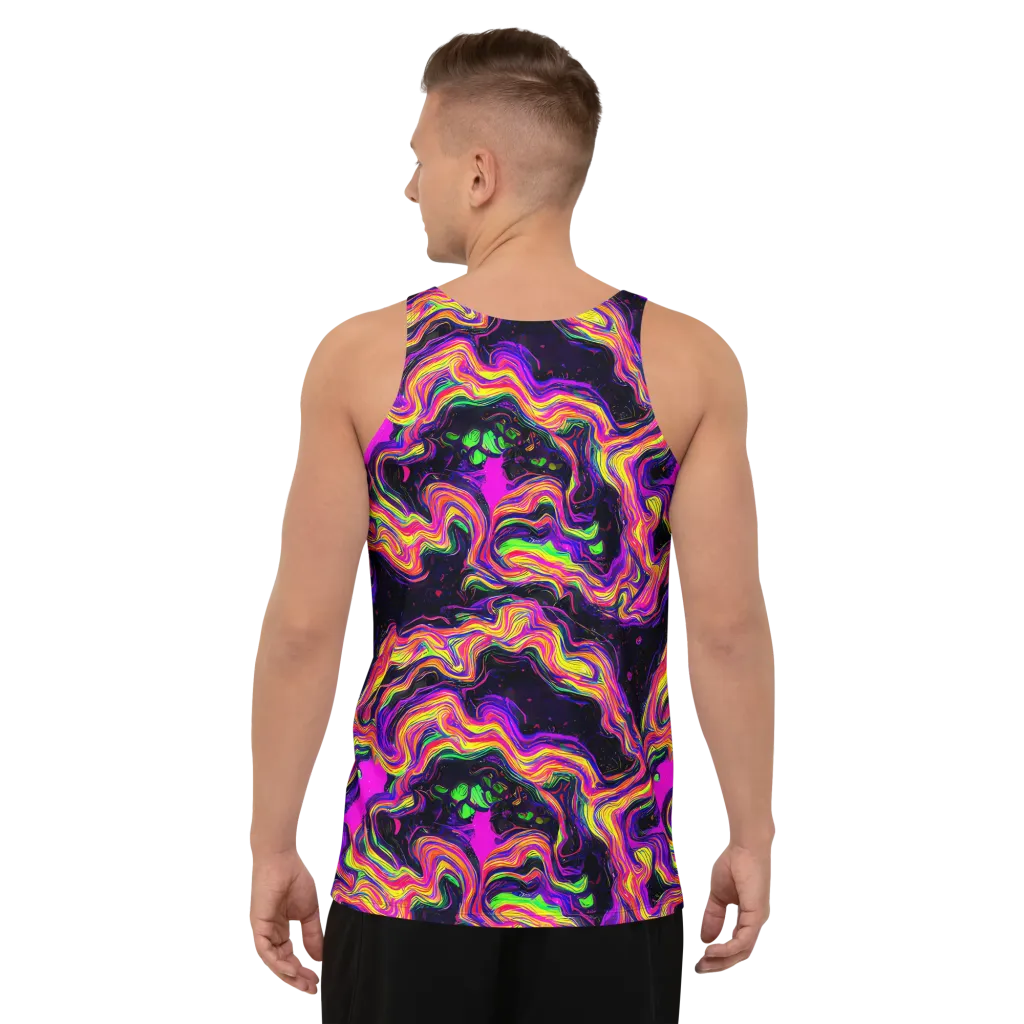 Acidwave on Men's Tank Top — Back