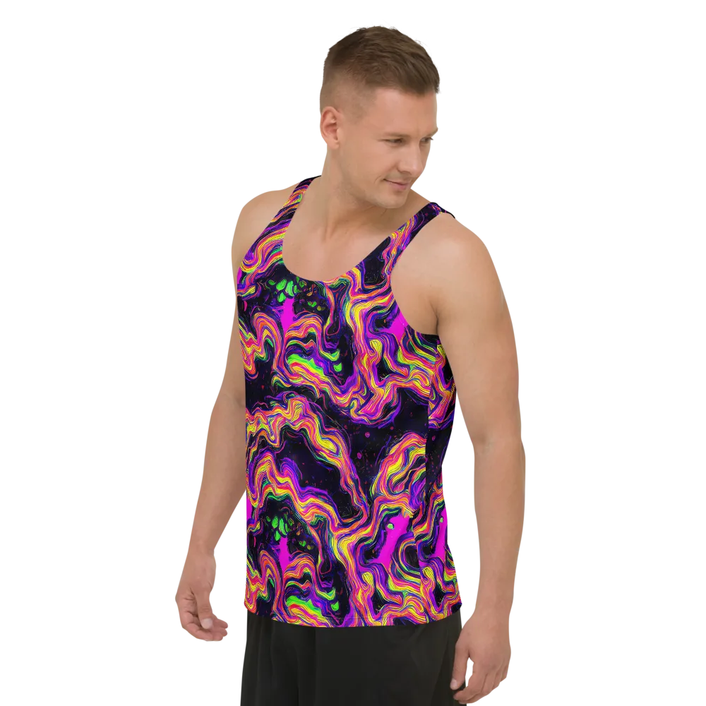 Acidwave on Men's Tank Top — Left Front
