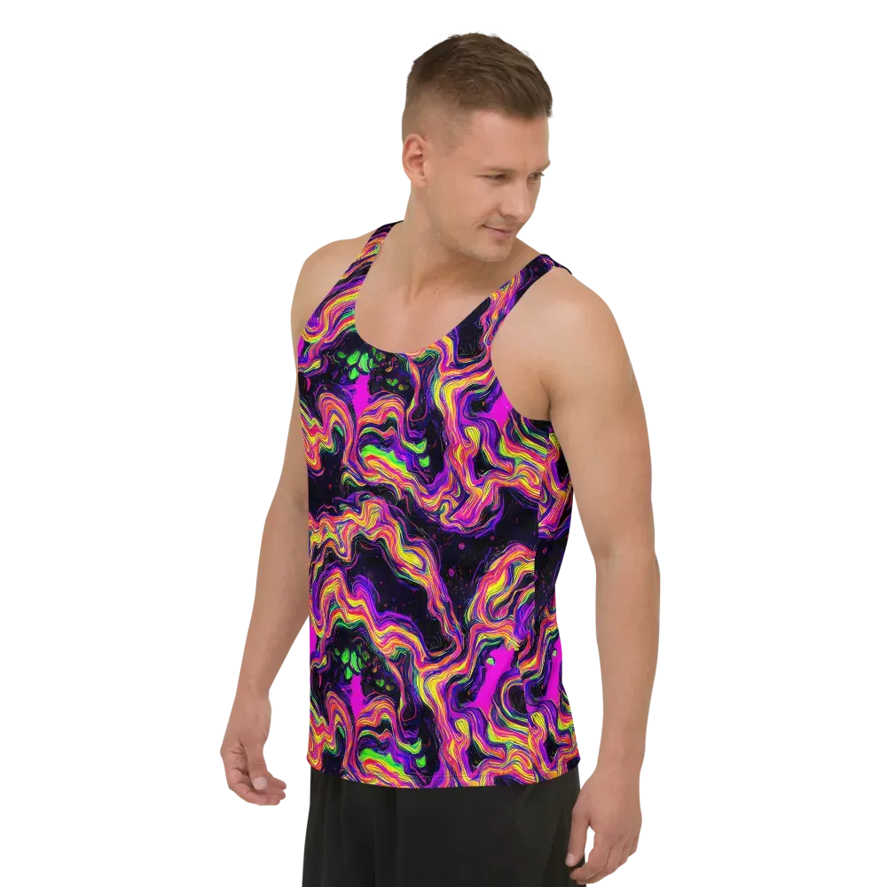 Acidwave on Men's Tank Top — Left Front