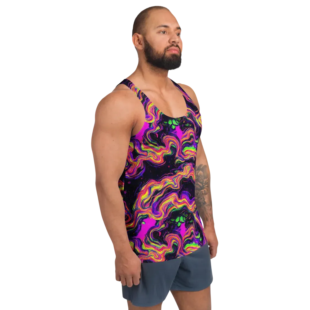 Acidwave on Men's Tank Top — Right Front