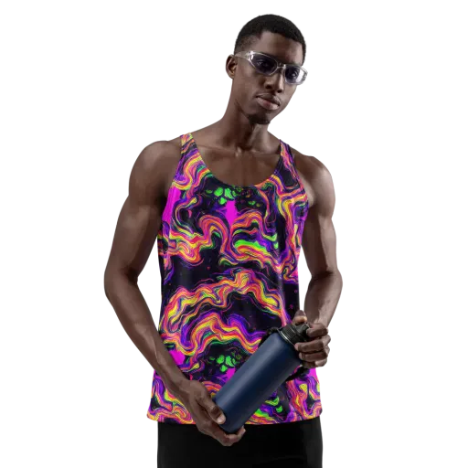 Acidwave on a Men's Tank Top