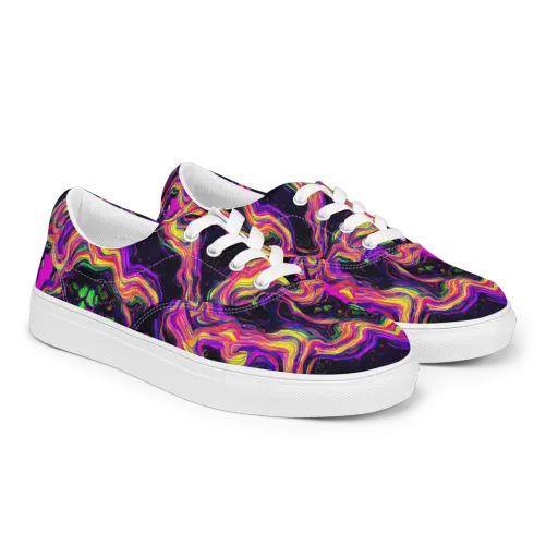 Acidwave on a Men's Lace-Up Canvas Shoes